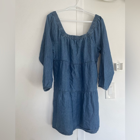Jean Smock Babydoll Dress - Picture 1 of 1
